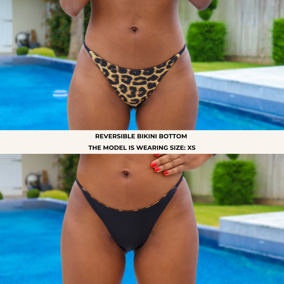 Bikini Pattern, Swimsuit Pattern, Sophia Brazilian Cheeky Bikini Bottom Pattern, Women's PDF Swimsuit Patterns, Sewing Patterns XS-2XL, Brazilian cheeky reversible bikini bottom sewing pattern with narrow sides and flattering back coverage. Digital PDF includes A4, US Letter, and A0 formats. Sizes XS, S, M, L, XL, XXL. Includes step-by-step video tutorial.