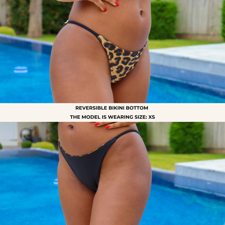 Bikini Pattern, Swimsuit Pattern, Sophia Brazilian Cheeky Bikini Bottom Pattern, Women's PDF Swimsuit Patterns, Sewing Patterns XS-2XL, Brazilian cheeky reversible bikini bottom sewing pattern with narrow sides and flattering back coverage. Digital PDF includes A4, US Letter, and A0 formats. Sizes XS, S, M, L, XL, XXL. Includes step-by-step video tutorial.