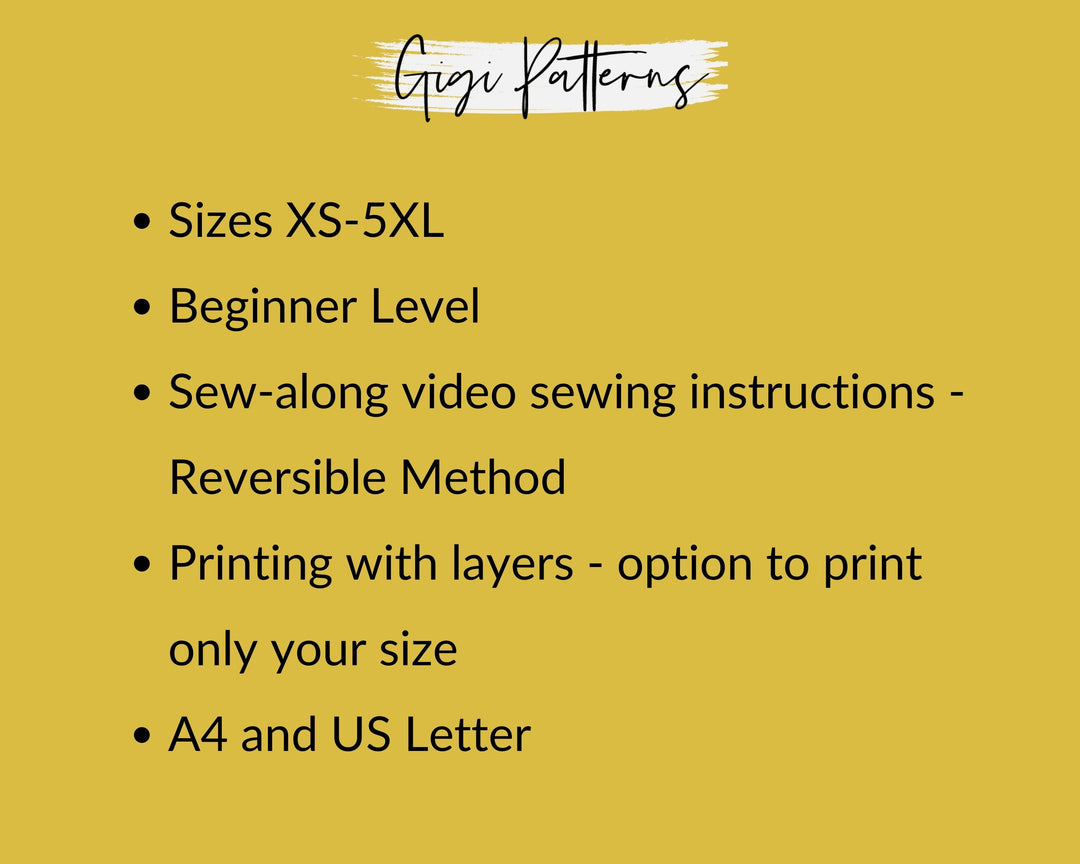 Reversible Side-Tie Bikini Bottom Sewing Pattern