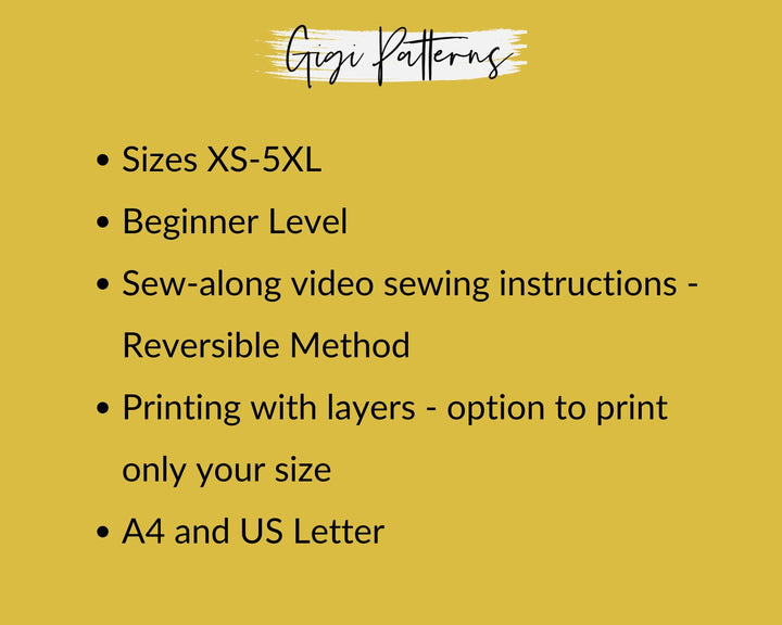 Reversible Side-Tie Bikini Bottom Sewing Pattern